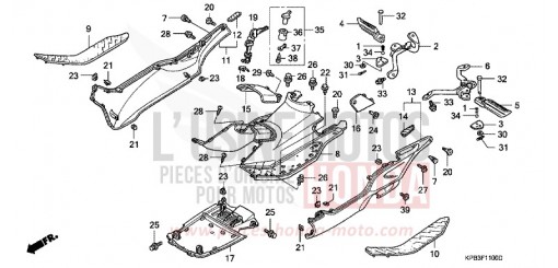 TOLE DE PLANCHER/CACHE CENTRAL NSS2501 de 2001